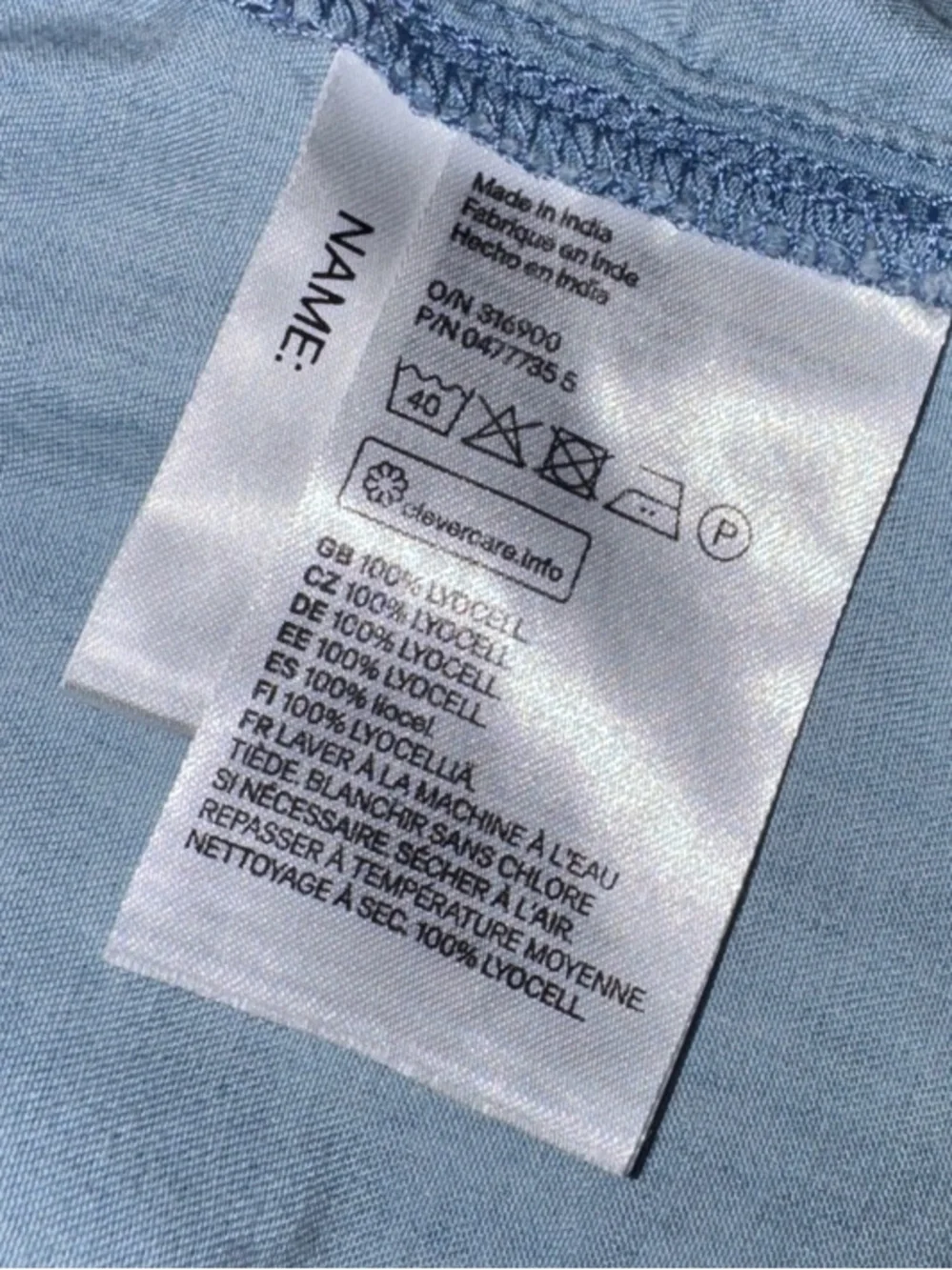 H&M front long light